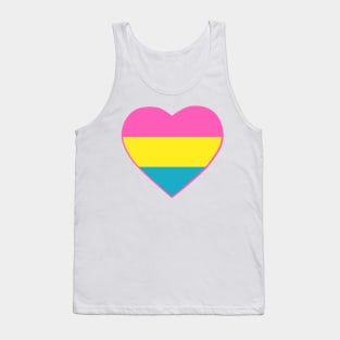 Pride Flag Heart Pansexual Tank Top